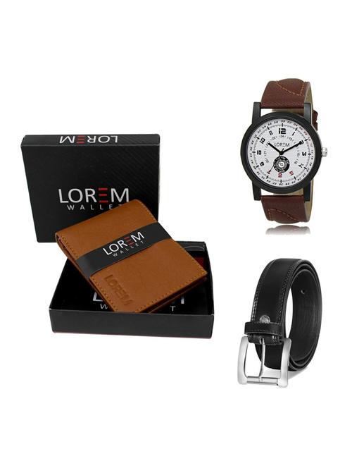 belt, wallet & watch gift combo - 19376839 - Very Small Image - 1