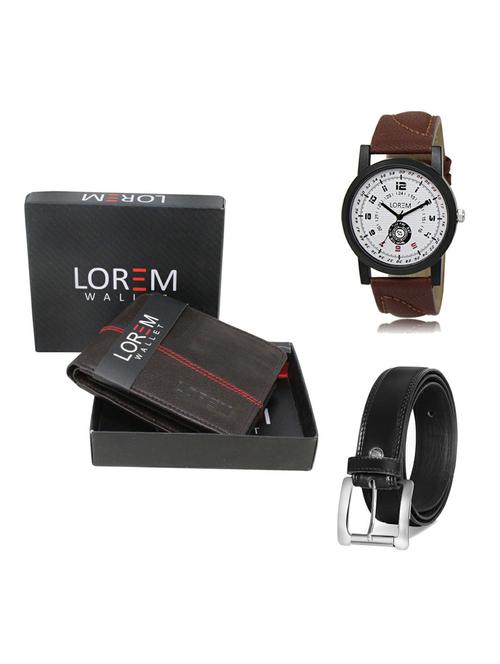 belt, wallet & watch gift combo - 19376843 - Very Small Image - 1