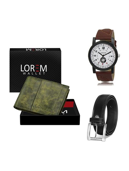 belt, wallet & watch gift combo - 19376854 - Very Small Image - 1