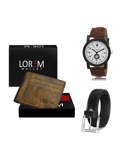 belt, wallet & watch gift combo - 19376855 - Very Small Image - 1