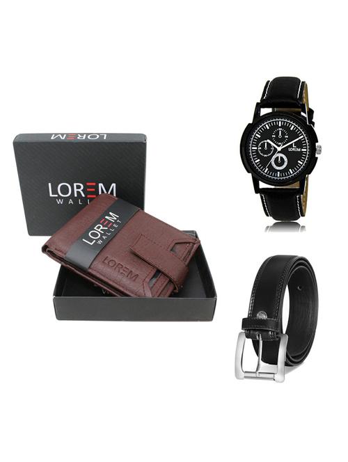 belt, wallet & watch gift combo - 19376890 - Very Small Image - 1