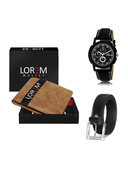 belt, wallet & watch gift combo - 19376894 - Very Small Image - 1