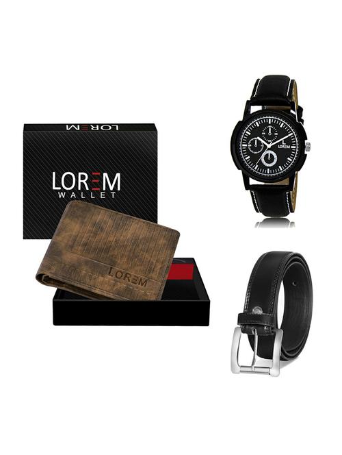 belt, wallet & watch gift combo - 19376909 - Very Small Image - 1