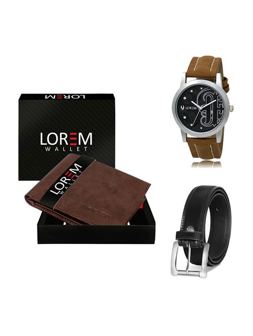 belt, wallet & watch gift combo - 19376938 - Very Small Image - 1
