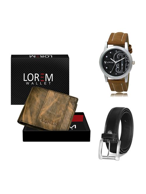 belt, wallet & watch gift combo - 19376946 - Very Small Image - 1