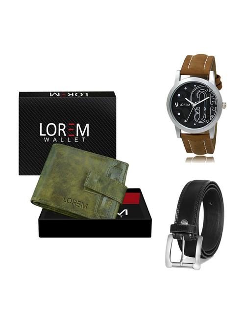 belt, wallet & watch gift combo - 19376948 - Very Small Image - 1