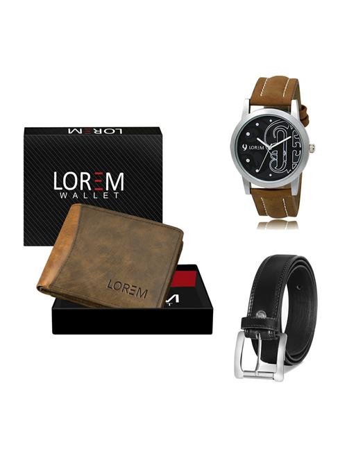 belt, wallet & watch gift combo - 19376952 - Very Small Image - 1