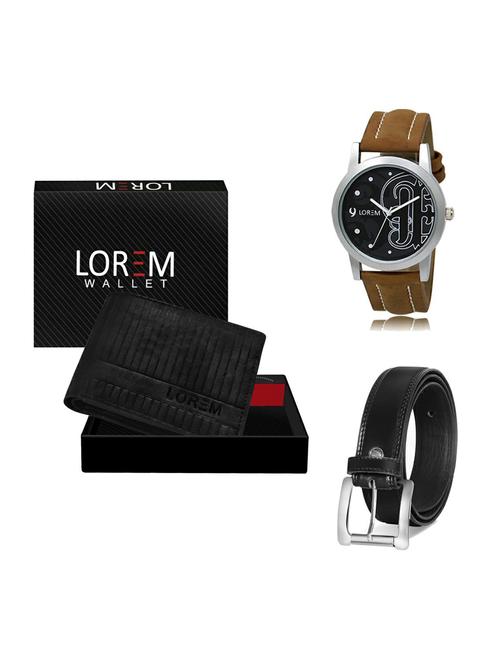 belt, wallet & watch gift combo - 19376957 - Very Small Image - 1