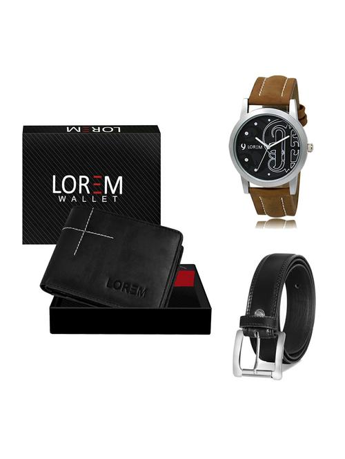 belt, wallet & watch gift combo - 19376966 - Very Small Image - 1