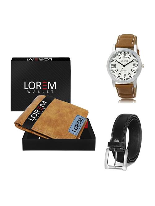 belt, wallet & watch gift combo - 19376982 - Very Small Image - 1