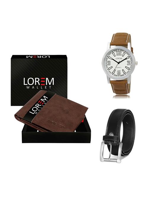 belt, wallet & watch gift combo - 19376983 - Very Small Image - 1