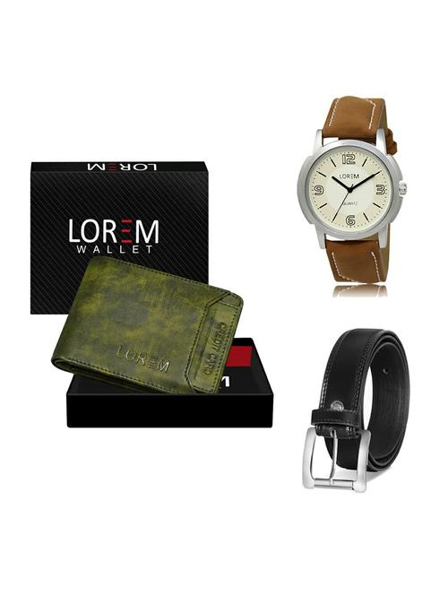 belt, wallet & watch gift combo - 19377043 - Very Small Image - 1