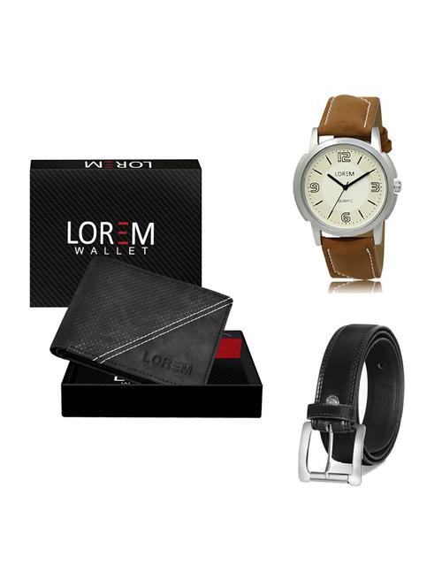 belt, wallet & watch gift combo - 19377051 - Very Small Image - 1