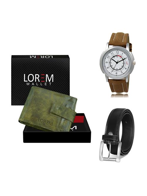 belt, wallet & watch gift combo - 19377083 - Very Small Image - 1