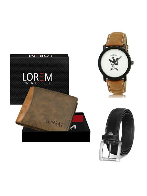 belt, wallet & watch gift combo - 19377132 - Very Small Image - 1