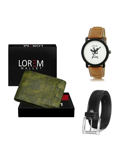 belt, wallet & watch gift combo - 19377133 - Very Small Image - 1