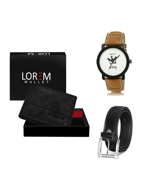 belt, wallet & watch gift combo - 19377137 - Very Small Image - 1