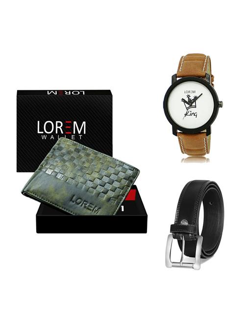 belt, wallet & watch gift combo - 19377144 - Very Small Image - 1