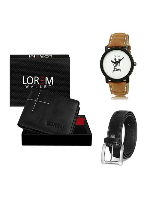 belt, wallet & watch gift combo - 19377146 - Very Small Image - 1