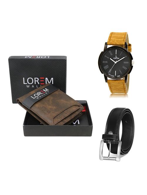 belt, wallet & watch gift combo - 19377156 - Very Small Image - 1