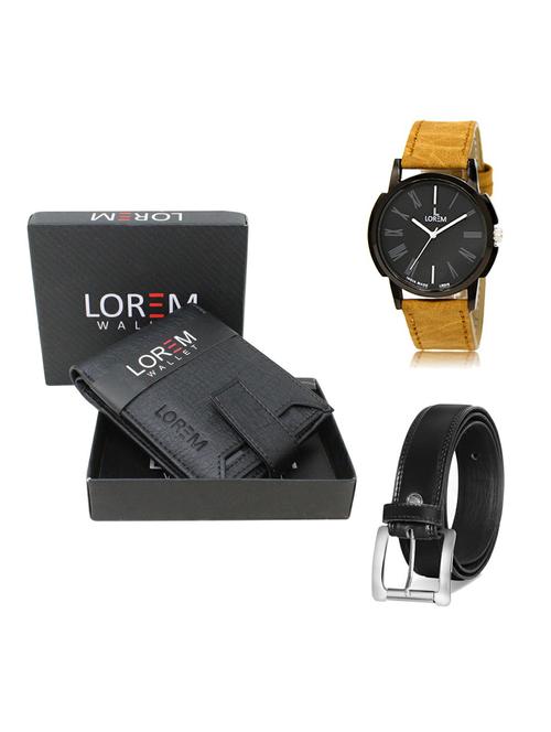 belt, wallet & watch gift combo - 19377159 - Very Small Image - 1