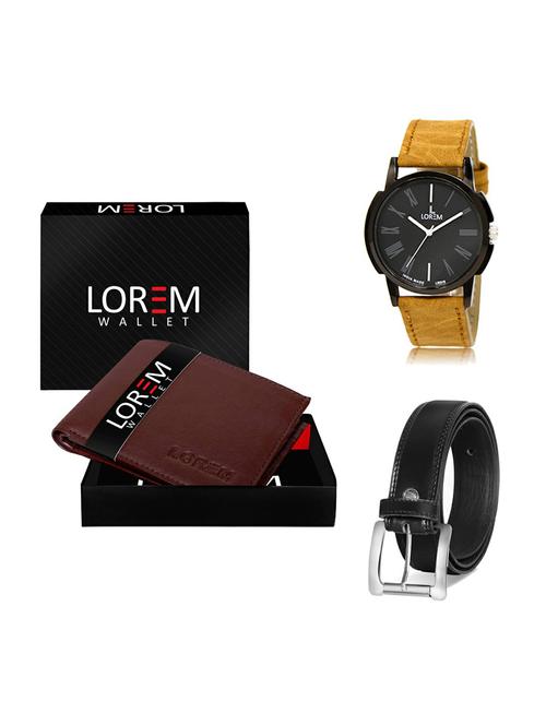 belt, wallet & watch gift combo - 19377165 - Very Small Image - 1