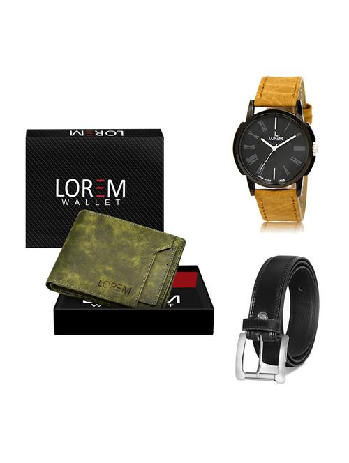 belt, wallet & watch gift combo - 19377167 - Very Small Image - 1
