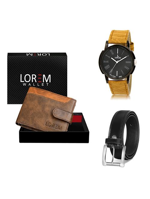 belt, wallet & watch gift combo - 19377195 - Very Small Image - 1