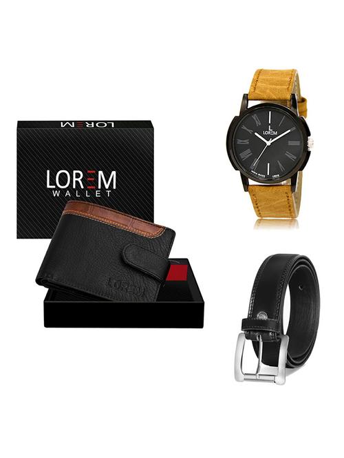 belt, wallet & watch gift combo - 19377196 - Very Small Image - 1