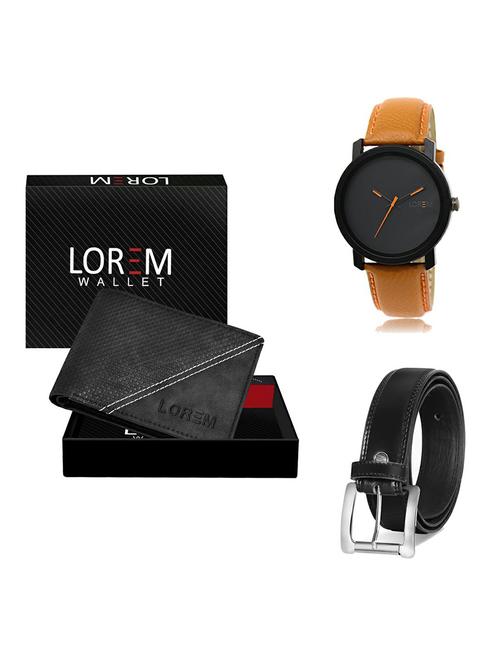 belt, wallet & watch gift combo - 19377231 - Very Small Image - 1