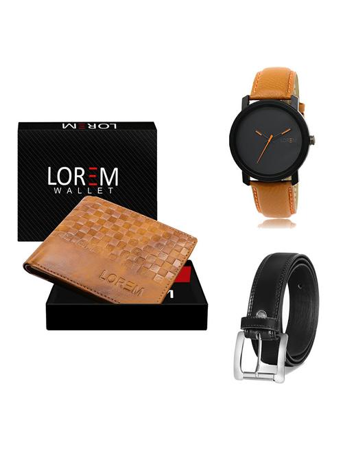 belt, wallet & watch gift combo - 19377233 - Very Small Image - 1