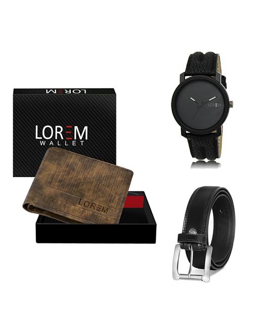 belt, wallet & watch gift combo - 19377269 - Very Small Image - 1