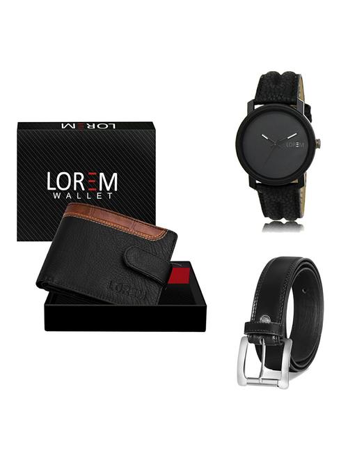 belt, wallet & watch gift combo - 19377286 - Very Small Image - 1