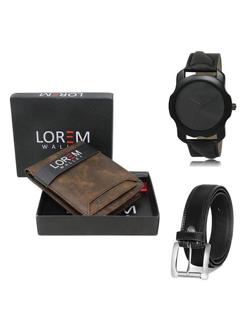 belt, wallet & watch gift combo - 19377291 - Very Small Image - 1