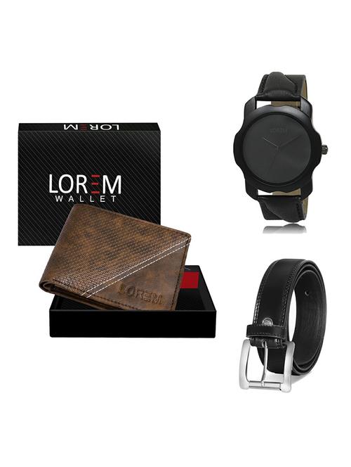 belt, wallet & watch gift combo - 19377318 - Very Small Image - 1