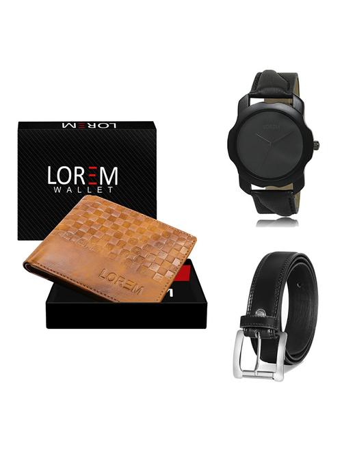 belt, wallet & watch gift combo - 19377323 - Very Small Image - 1