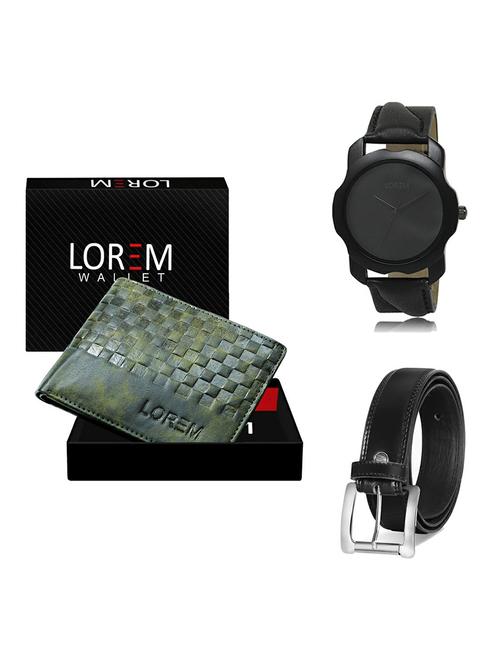 belt, wallet & watch gift combo - 19377324 - Very Small Image - 1