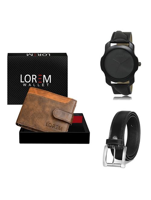 belt, wallet & watch gift combo - 19377330 - Very Small Image - 1