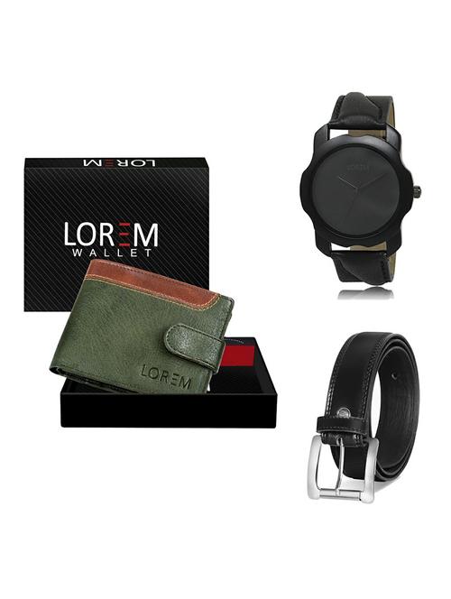 belt, wallet & watch gift combo - 19377332 - Very Small Image - 1