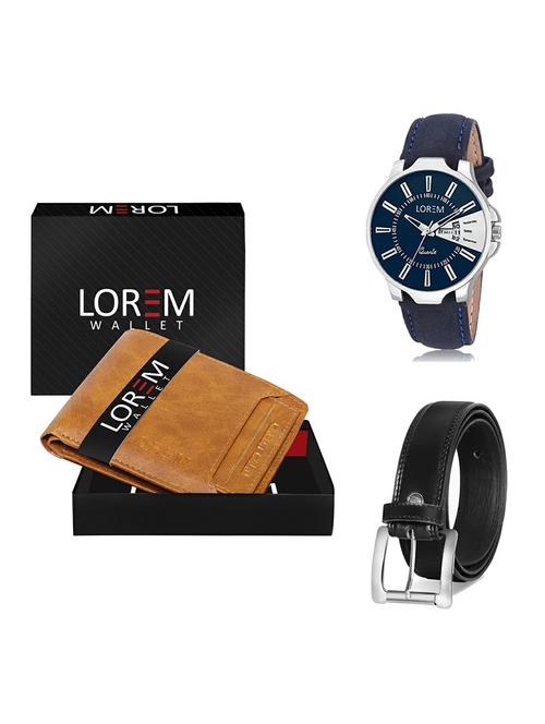 belt, wallet & watch gift combo - 19377337 - Very Small Image - 1