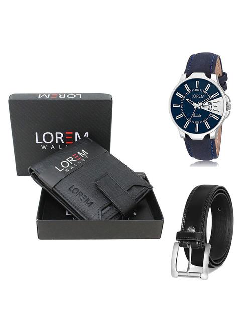 belt, wallet & watch gift combo - 19377339 - Very Small Image - 1