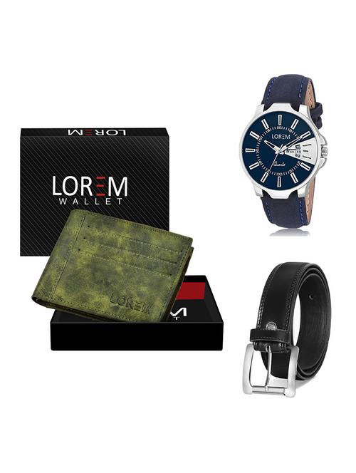 belt, wallet & watch gift combo - 19377348 - Very Small Image - 1