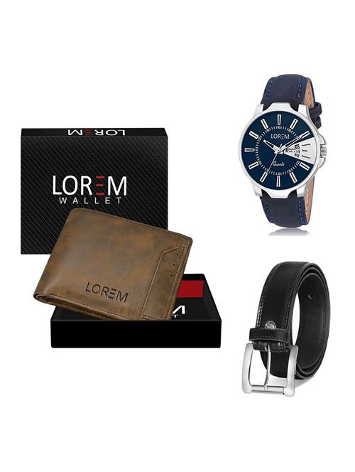 belt, wallet & watch gift combo - 19377355 - Very Small Image - 1