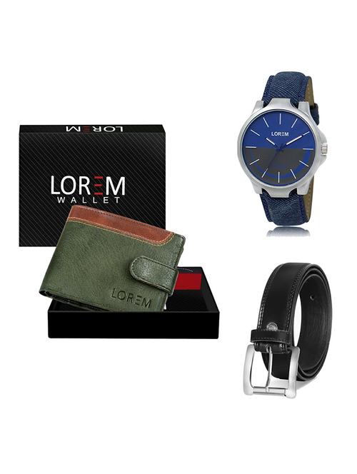 belt, wallet & watch gift combo - 19377422 - Very Small Image - 1