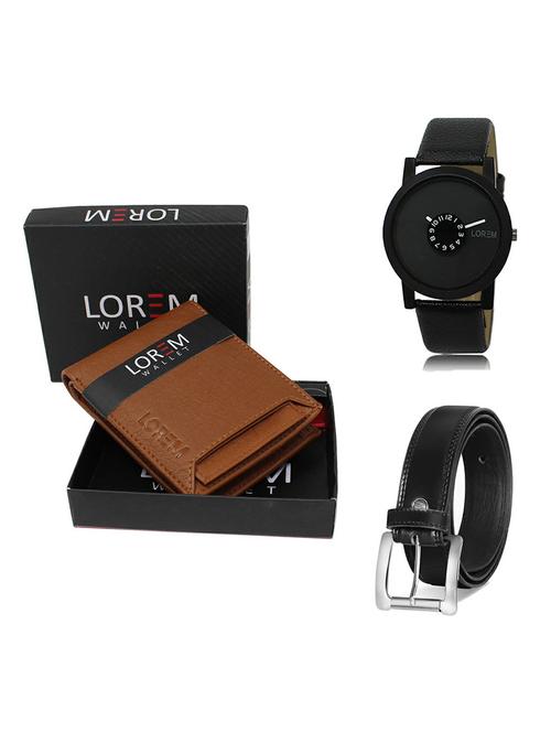 belt, wallet & watch gift combo - 19377425 - Very Small Image - 1
