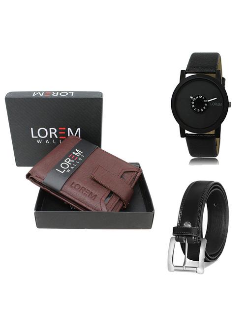 belt, wallet & watch gift combo - 19377430 - Very Small Image - 1