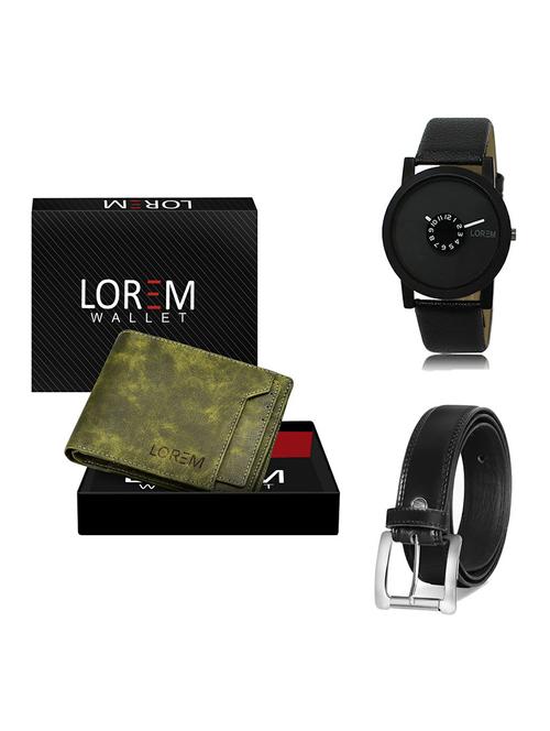 belt, wallet & watch gift combo - 19377437 - Very Small Image - 1