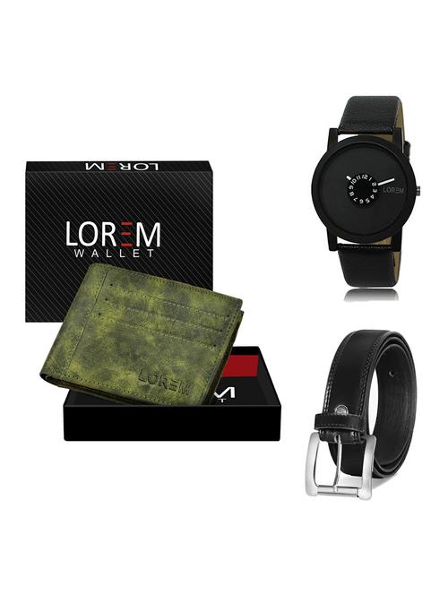 belt, wallet & watch gift combo - 19377438 - Very Small Image - 1