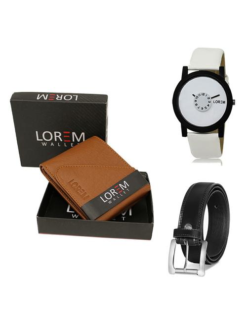 belt, wallet & watch gift combo - 19377468 - Very Small Image - 1