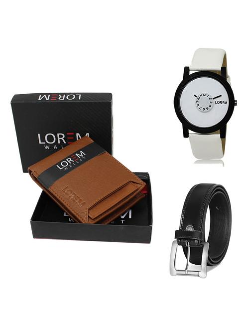 belt, wallet & watch gift combo - 19377470 - Very Small Image - 1